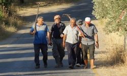 Mahalleli alevlerle savaştı