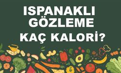 Ispanaklı Gözleme kaç kalori? Ispanaklı Gözlemenin besin değerleri neler?