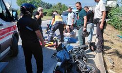 İnegöl'de tırla çarpışan motosiklet sürücüsü ağır yaralandı