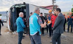Kırıkkale'de otobüs devrildi: 3'ü ağır 38 yaralı!