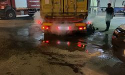 Bursa'da 10 kilometrelik mücadele: Yanan TIR'ı kullandı!