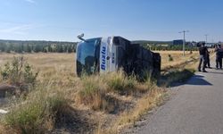 Eskişehir'de yolcu otobüsü devrildi: 24 yaralı
