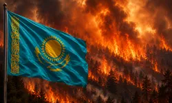 Kazakistan alevlerle mücadele ediyor...