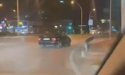 Bursa'da faciaya kıl payı... Drift yaparken kaza yapıyordu!
