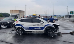 NATO zirvesi görevine giden polis aracı otoyolda kaza yaptı: 4 yaralı