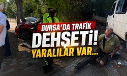 Bursa'da trafik dehşeti! Yaralılar var