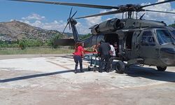 'Engerek' alarmı... Hastaneye helikopterle ulaştırıldı!