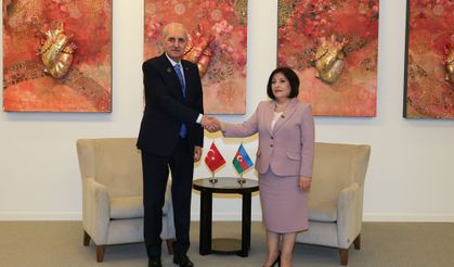 TBMM Başkanı Kurtulmuş Azerbaycan Milli Meclisi Başkanı Gafarova ile görüştü