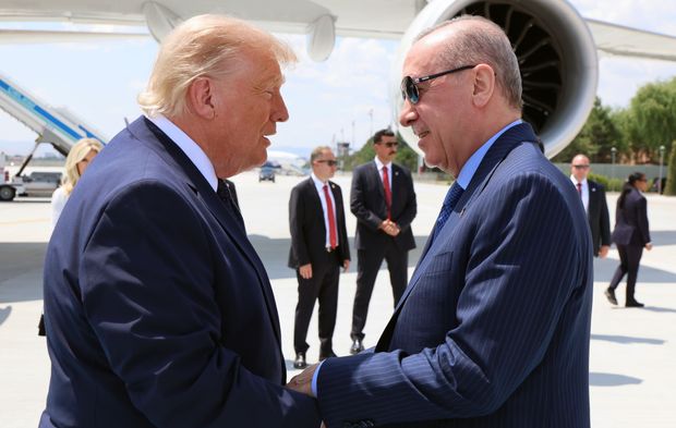 ABD Başkanı Trump NATO Zirvesi için Ankara'da... Tarihi ziyaretten görüntüler...