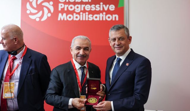 Özgür Özel, eski Filistin Başbakanı Iştiyye ile görüştü