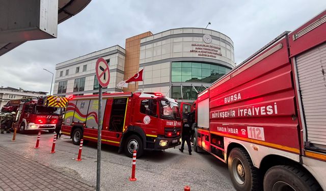 Bursa’da hastanede yangın paniği