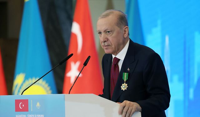 Cumhurbaşkanı Erdoğan: Kazakistan ile ticaret hacmimiz 10 milyar dolara yaklaştı