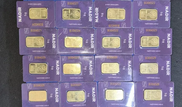 Zeytinburnu’nda 28,5 milyon liralık sahte altın ele geçirildi