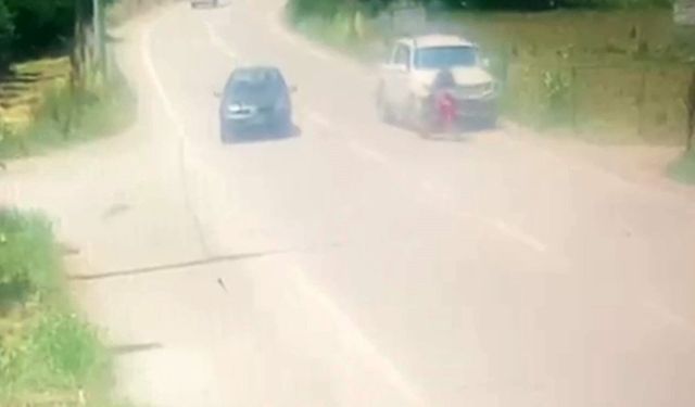 Bursa'da kamyonet ile motosiklet böyle çarpıştı: 1 ağır yaralı