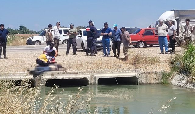Mustafakemalpaşa'da sulama kanalında erkek cesedi bulundu