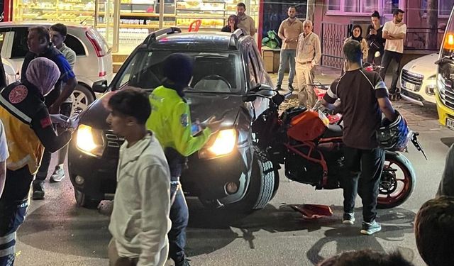 Bursa’da motosiklet ile otomobil çarpıştı: 1 yaralı