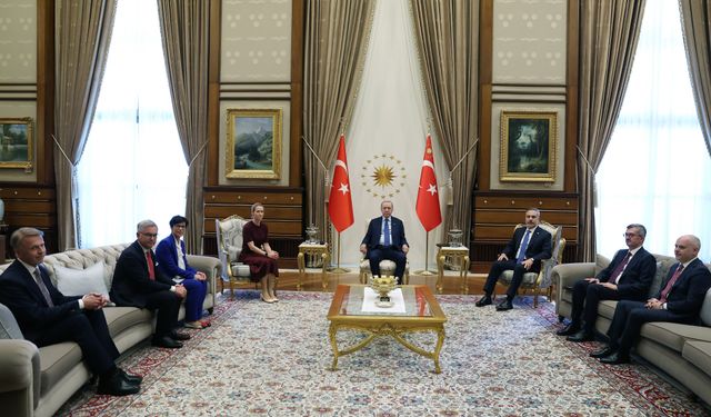Cumhurbaşkanı Erdoğan, AB Yüksek Temsilcisini kabul etti!