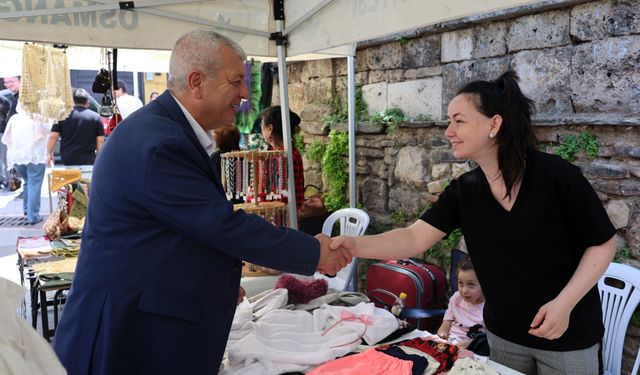 Osmangazi’de kadın emeği Babalar Günü’nde sergilendi
