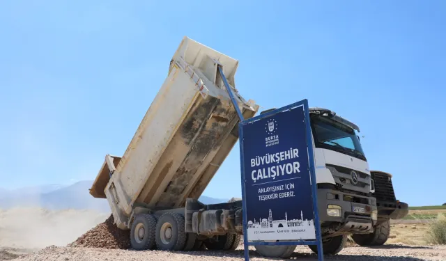 Büyükşehir’den İnegöl’e 18 kilometre uzunluğunda yeni yol!