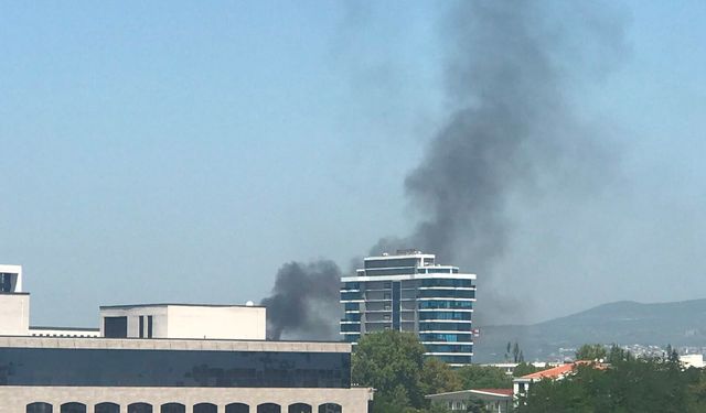 Bursa'da korkutan yangın! Dumanlar kentin birçok noktasından görüldü