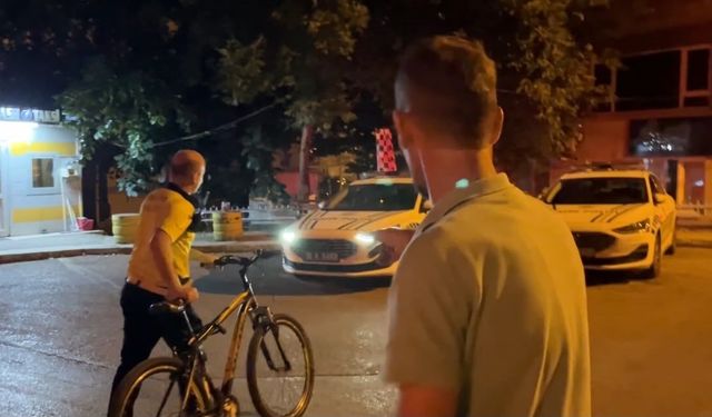 Bursa'da alkol denetiminde güldüren diyaloglar... Bisikletine "Mercedes" dedi