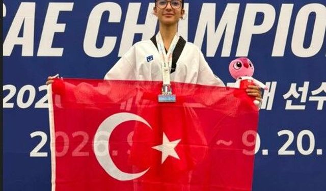 Milli tekvandocu Serpil Melek Tüfekçi’den Güney Kore’de bronz madalya