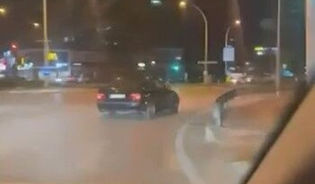Bursa'da faciaya kıl payı... Drift yaparken kaza yapıyordu!