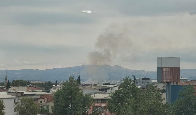 Bursa'da korkutan yangın... Yükselen dumanlar şehrin birçok noktasından görüldü!