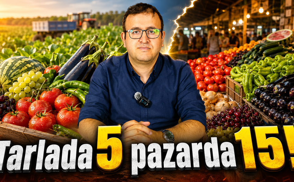 Tarlada 5 Lira Pazarda 15 Lira! Gıda fiyatları neden pahalı?
