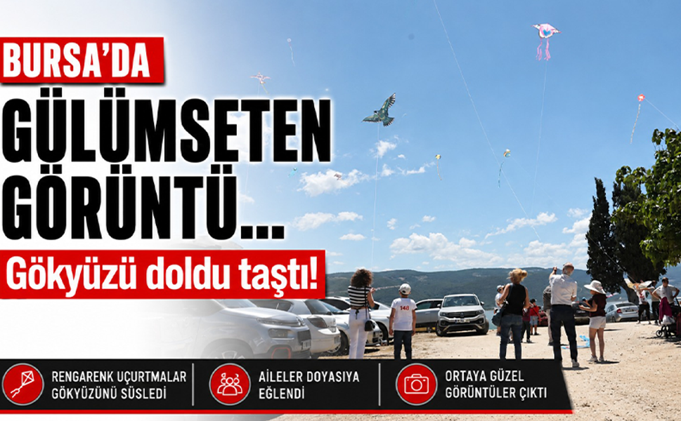 Bursa'da gülümseten görüntü... Gökyüzü doldu taştı!