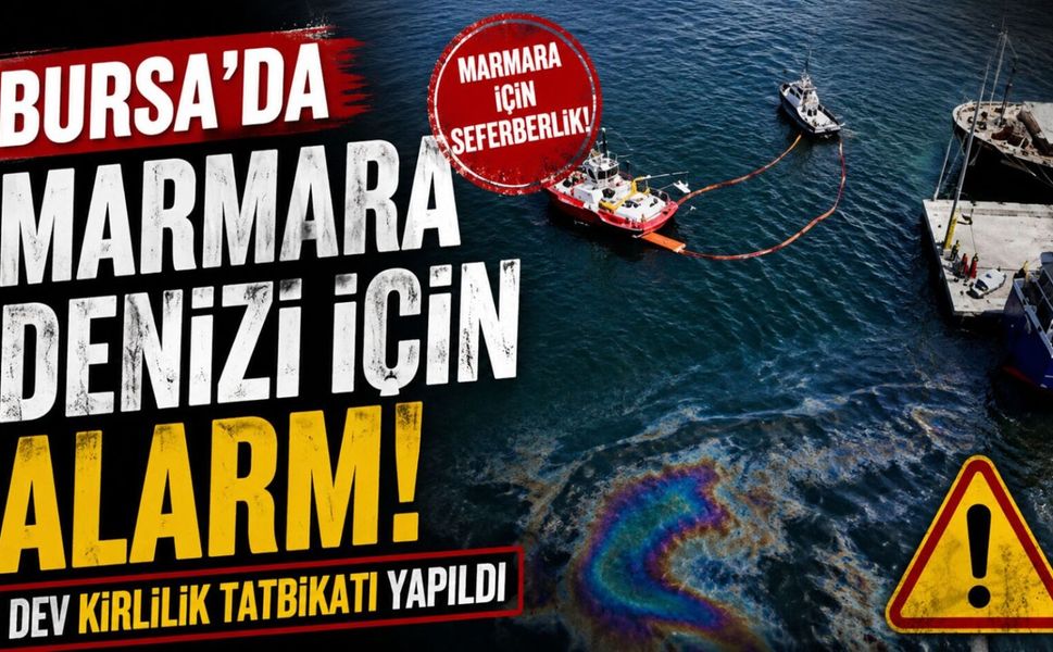 Bursa’da Marmara Denizi İçin Alarm! Dev kirlilik tatbikatı yapıldı