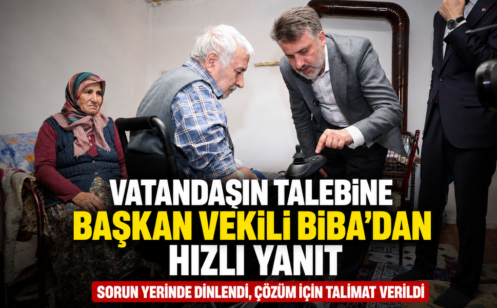 Vatandaşın talebine Başkan Vekili Biba'dan hızlı yanıt