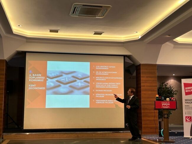 Bursa Büyükşehir Belediye Başkan Adayı Sedat Yalçın Bursa'ya dair tüm projelerini aktardı